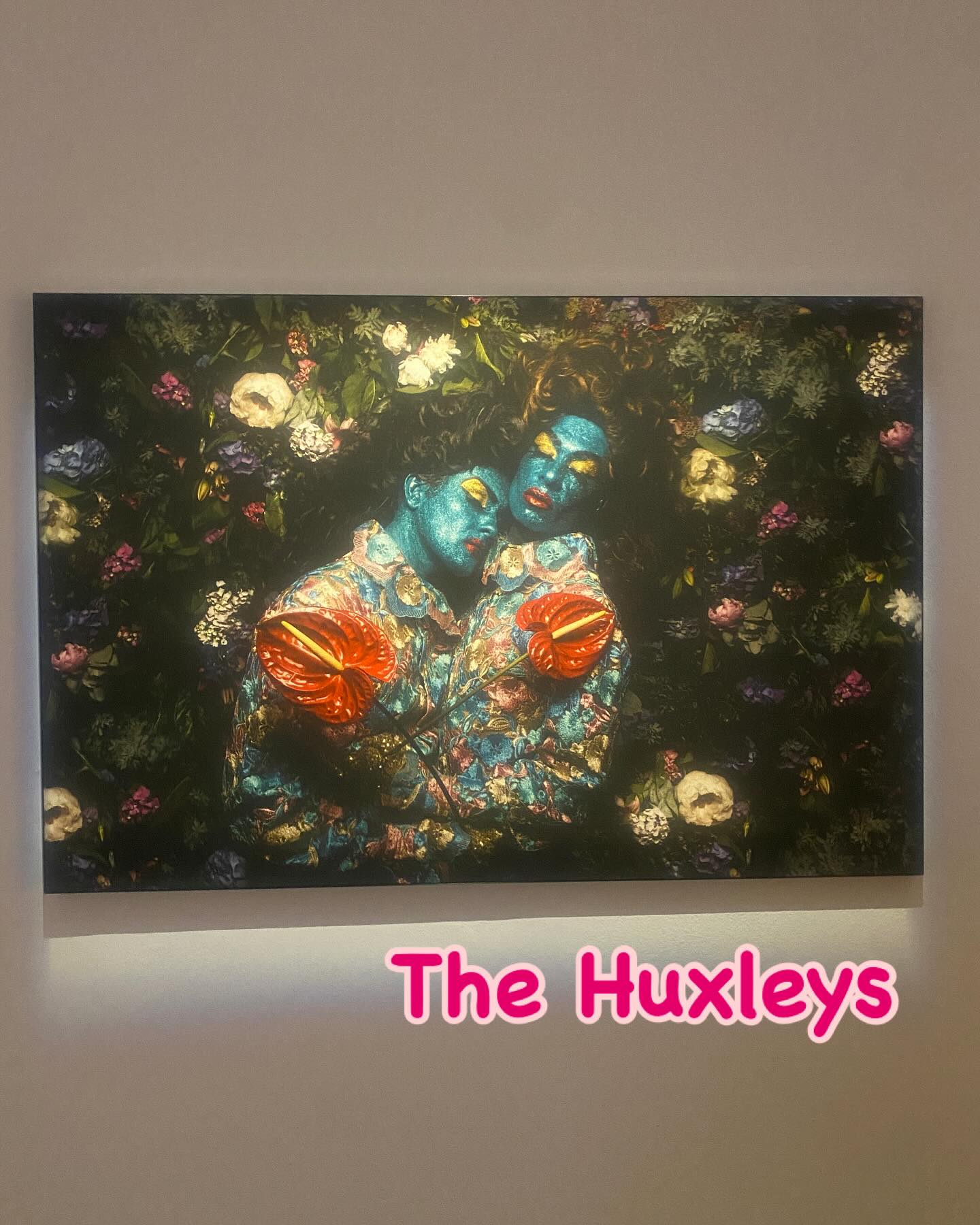 The Huxley’s exhibition and Dave McCormack @ FAC with @angiepangie668  and @quiltbag.me 🌈